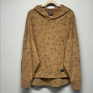 HOOEY ROOMY TAN HOODY PULLOVER SWEATSHIRT SIZE XL TAN WESTERN COWBOY